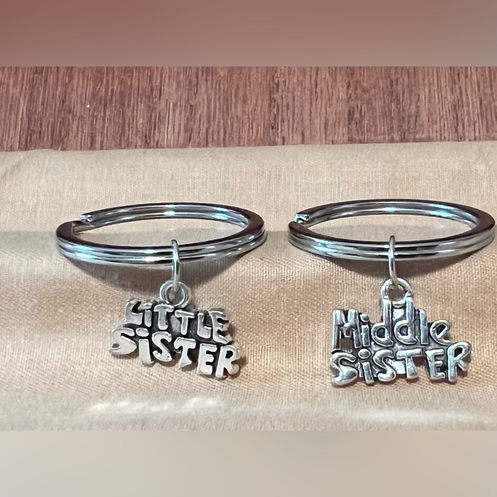 Set of 2 Sister Key-rings, BN